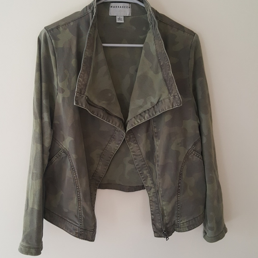 Marrakech Camo Moto Jacket, Sz L